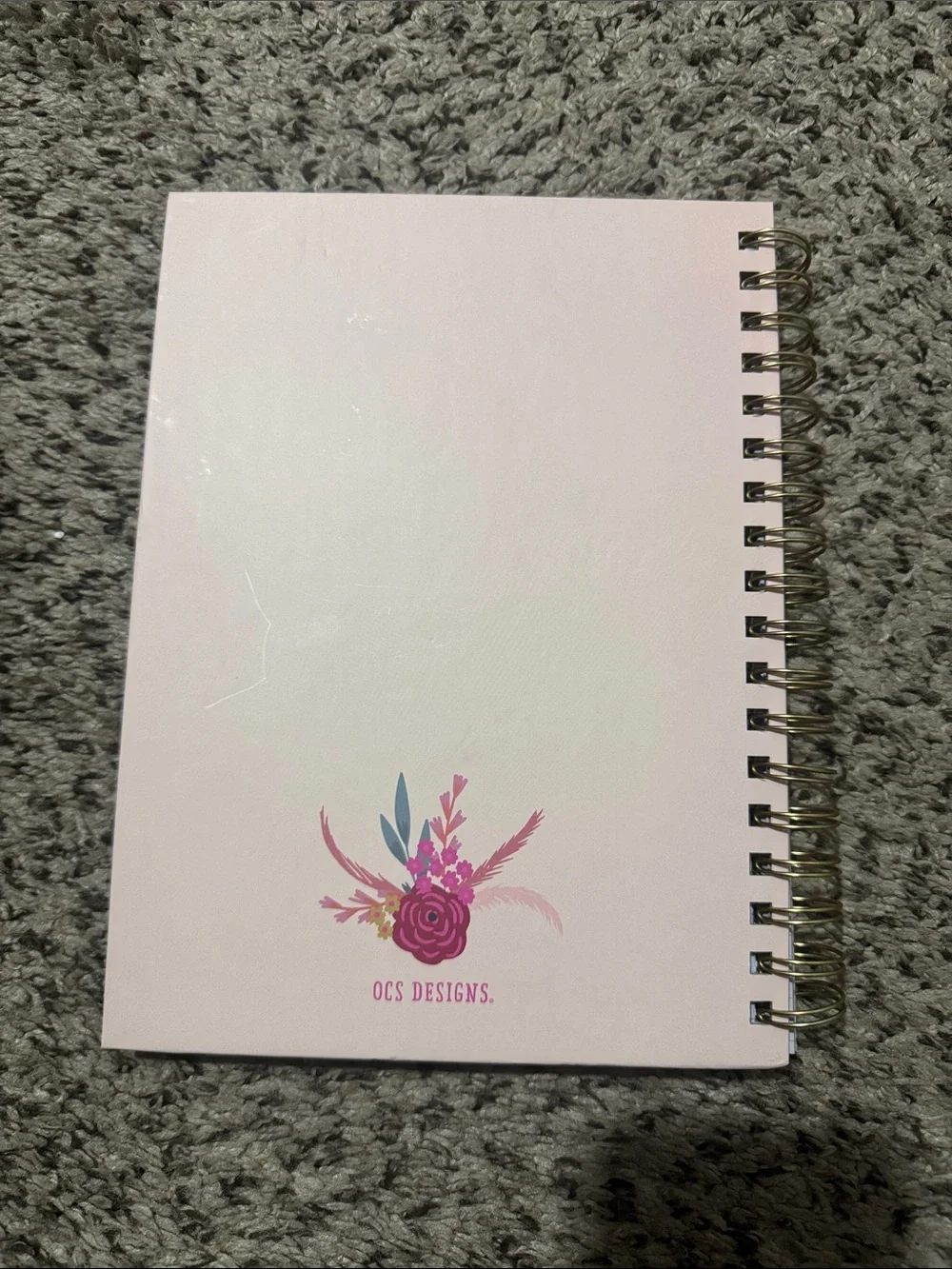 Floral Cowboy Boot Spiral Notebook